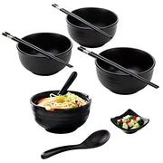 4 x Ramen Bowl Set for Noodles Pho Japanese Style Ramen...